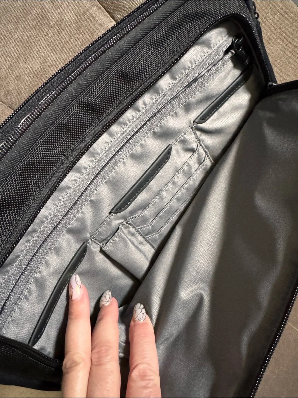 Tumi Black Laptop/iPad Sleeve Organizer